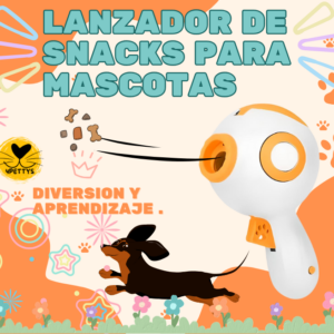 Lanzador de snacks para mascotas