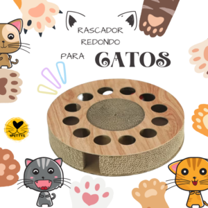 Rascador Redondo Interactivo Con Pelotas