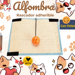 Alfombra Rascador Adherible para Gatos