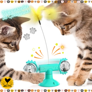 Dispensador de Golosinas para Gatos Buyter Molino de Viento 3 en 1