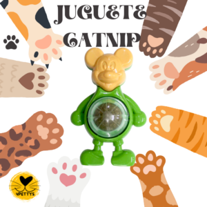 JUGUETE CATNIP MICKEY PARA GATO.