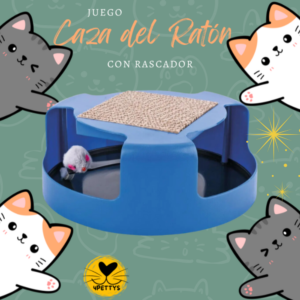 Juguete Interactivo  Caza de Ratón con rascador