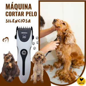 Máquina de Cortar Pelo Silenciosa Portátil para Mascotas