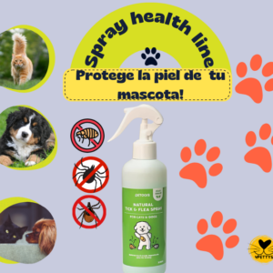 Spray Health Line Eliminador De Pulgas y Garrapatas 300ml