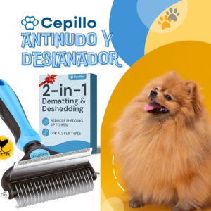 Cepillo 2 en 1 Antinudo & Deslanador