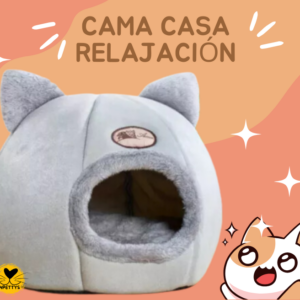 Cama Y Casa Para Gatos Relajación