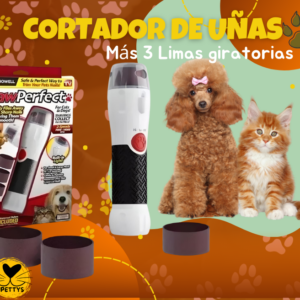 Cortador de Uñas con 3 Limas Giratorias