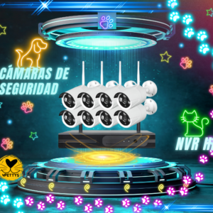 Pack 8 cámaras seguridad visión nocturna NVR HD