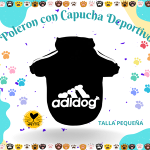 Polerón con Capucha Deportiva para Perros Pequeños