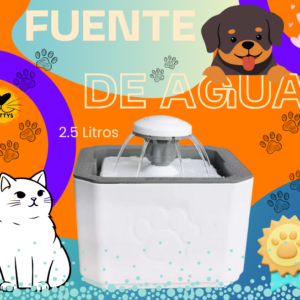 Fuente de Agua Eléctrica para Mascotas