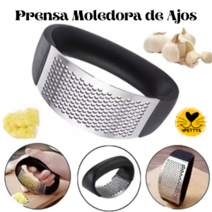 MOLEDOR TRITURADOR DE AJO MANUAL ACERO